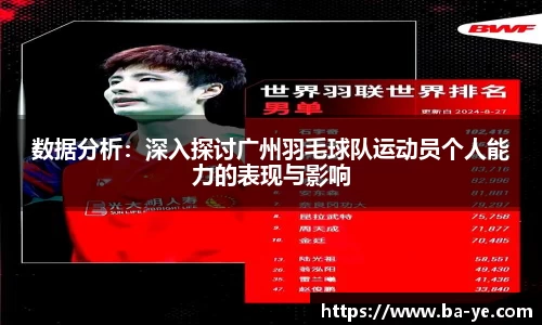 数据分析：深入探讨广州羽毛球队运动员个人能力的表现与影响